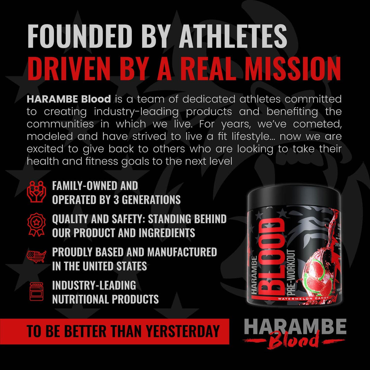 Harambe Blood® | Intense Preworkout Supplement