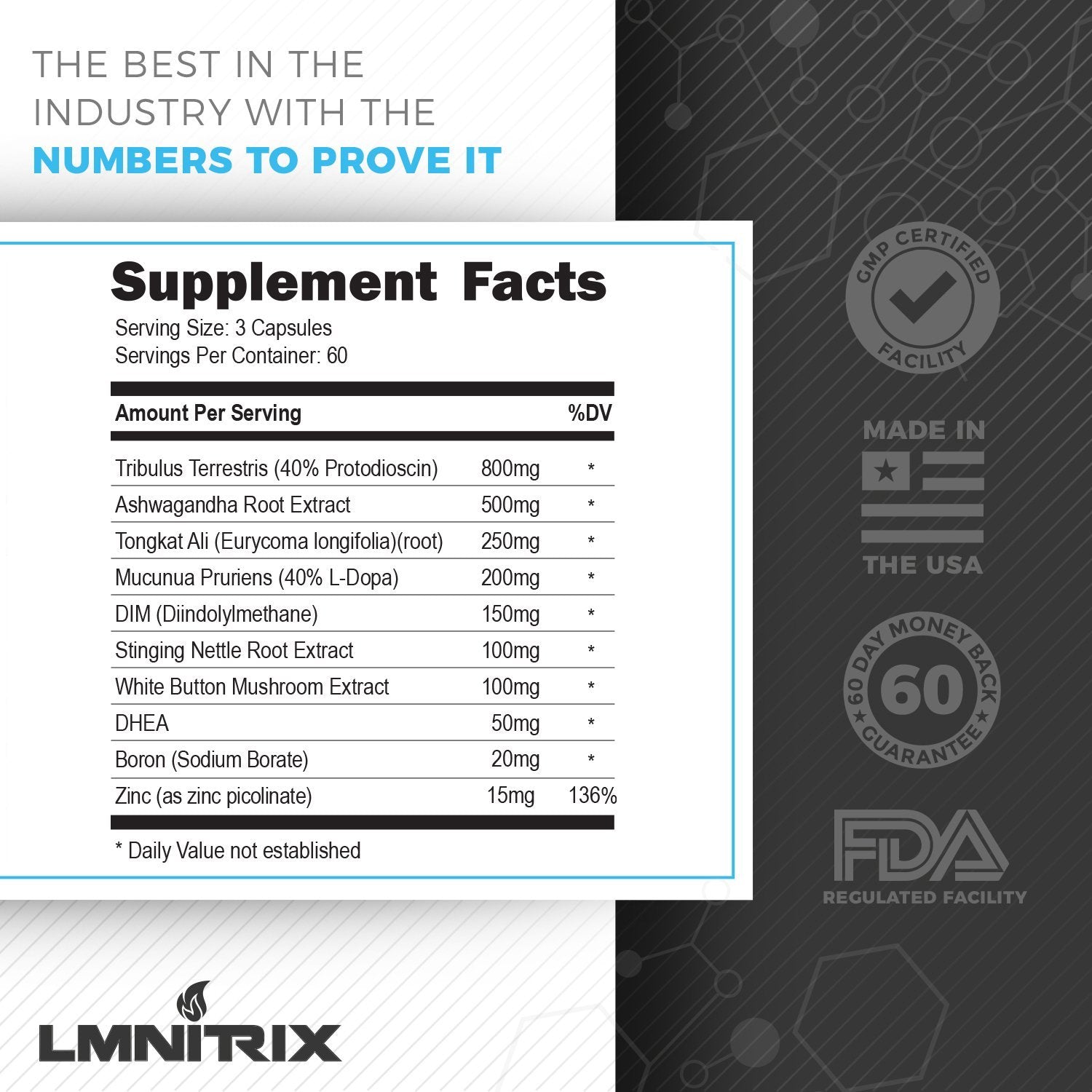 Harambe Test | Natural Testosterone Booster - 180ct